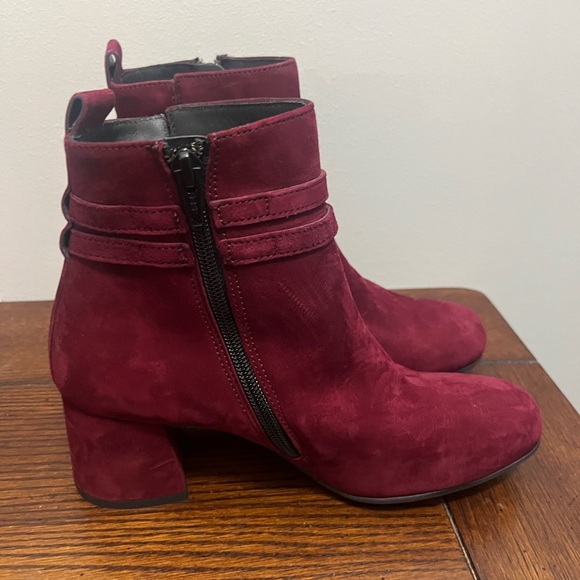 Paul‎ Green Sydney Burgundy suede ankle boot NEW 6 - Picture 3 of 6